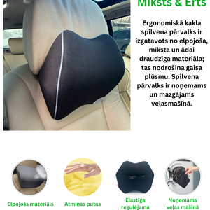 Ergonomisks Kakla Spilvens