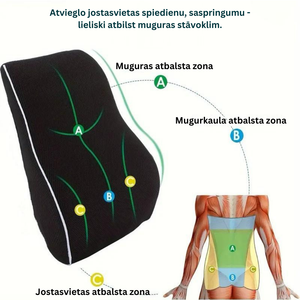 Ergonomiskais muguras spilvens