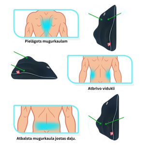 Ergonomiskais muguras spilvens